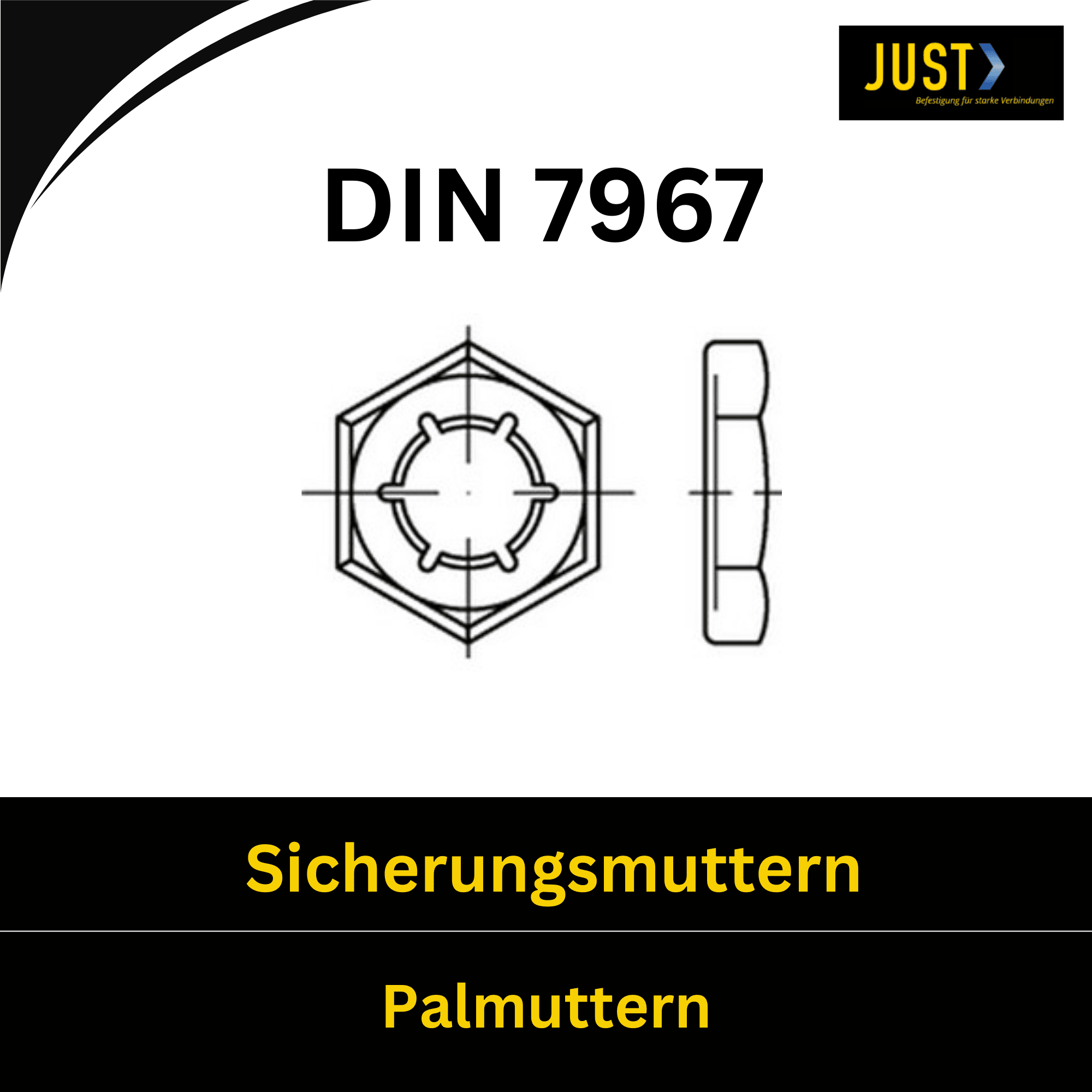 Bild für Kategorie DIN 7967 ➤ Sicherungsmuttern - Palmuttern